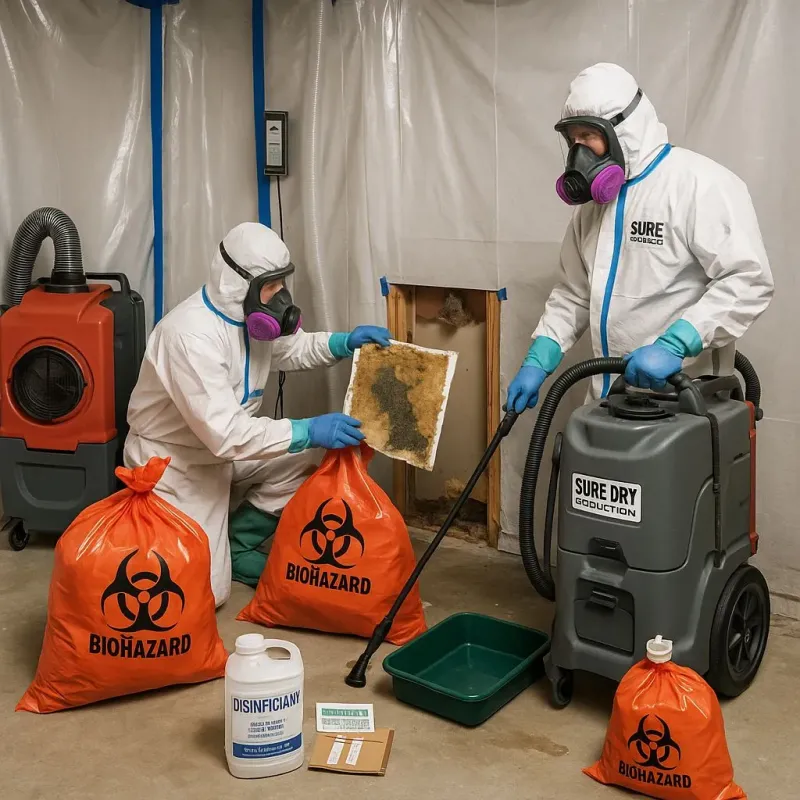 Contaminated Water Handling Protocols process in Logan County, IL